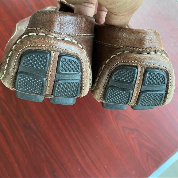 Clarks men’s leather upper driving moccasins 12M - Picture 4 of 8